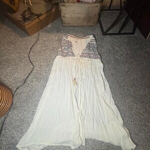 Knox rose long tie front Aztec, boho and knit side small western